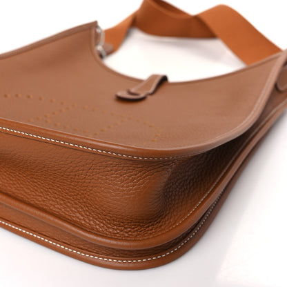 Hermes Taurillon Clemence Evelyne III PM Gold 9 of 9
