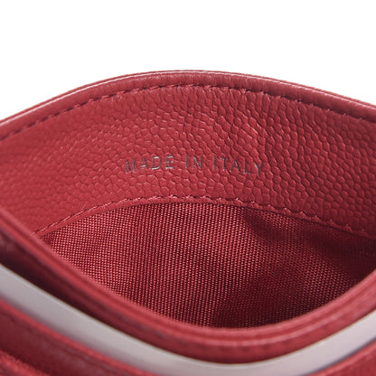 Chanel Caviar Quilted Diamond CC Duo Card Holder Dark Pink 8 of 10