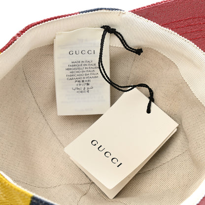 Gucci Canvas Marley Stripe Script Logo Patch Gucci 100 Baseball Hat Multicolor 9 of 9