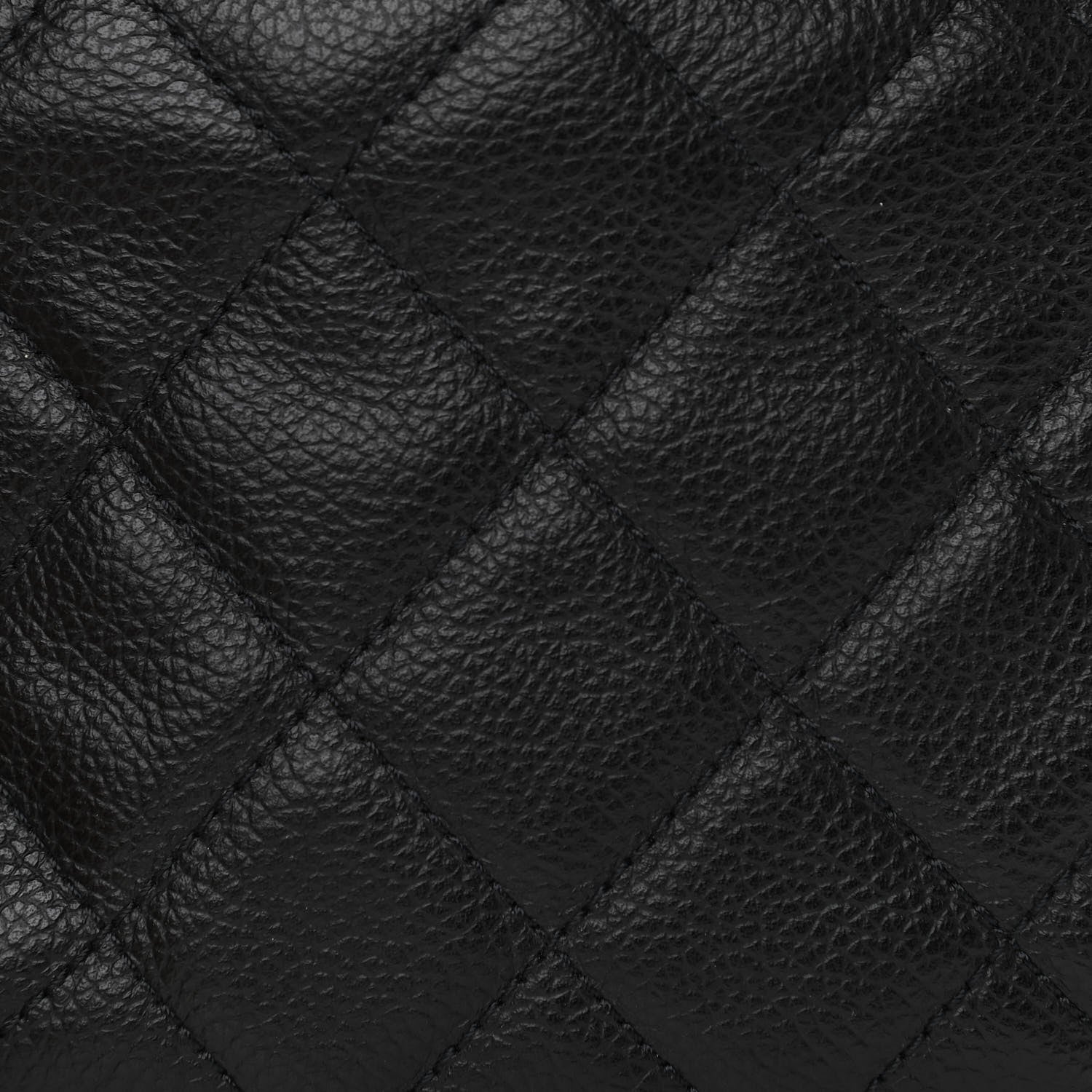 Chanel Grained Calfskin Quilted Waist Belt Bag Black 8 of 10
