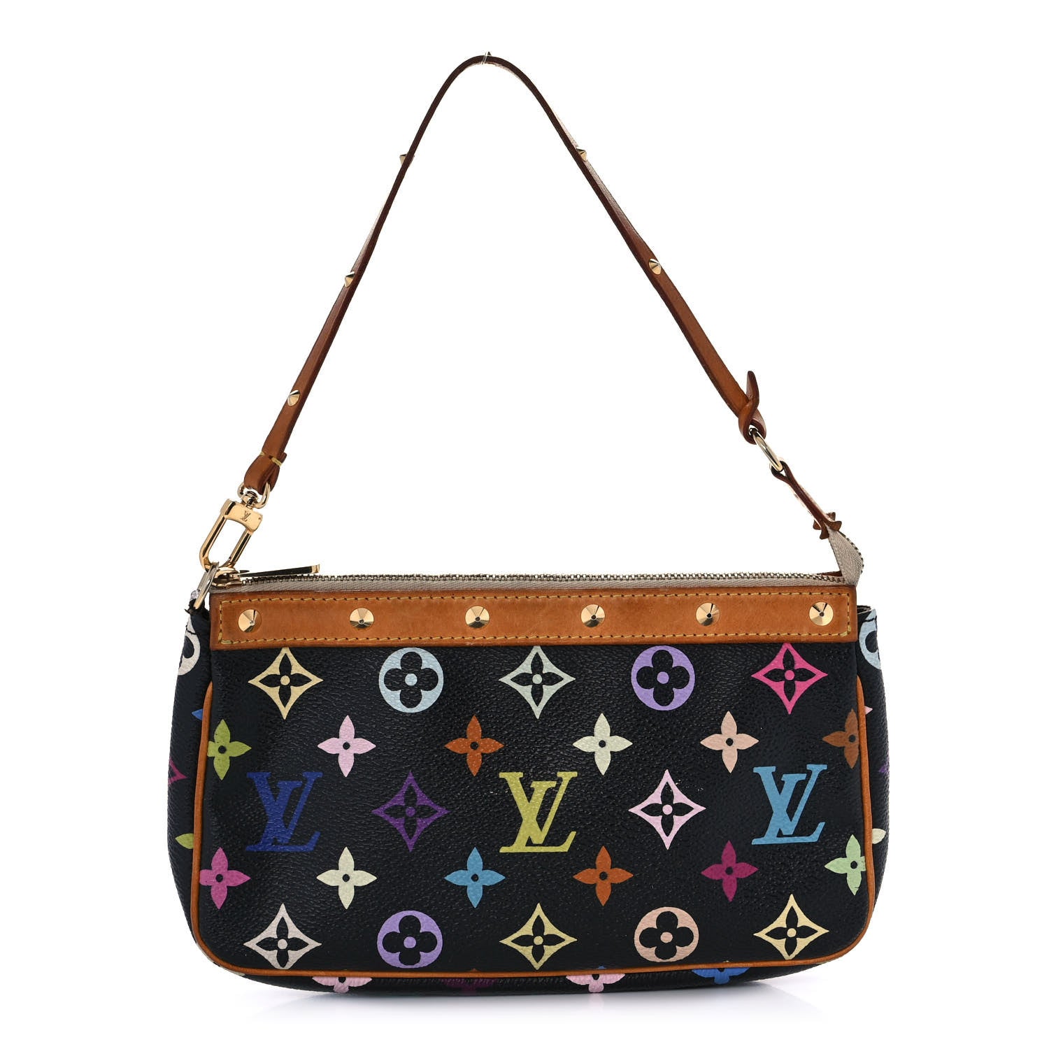 Louis Vuitton Monogram Multicolor Pochette Accessories Black 1 of 10