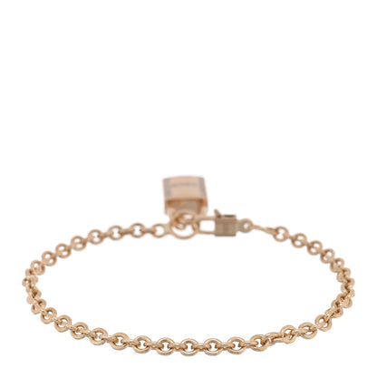 Hermes 18K Rose Gold Diamond Amulettes Cadenas Bracelet SH 2 of 3