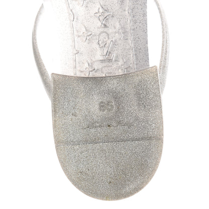 Louis Vuitton Patent Seastar Thong Sandals 36 Silver 6 of 7