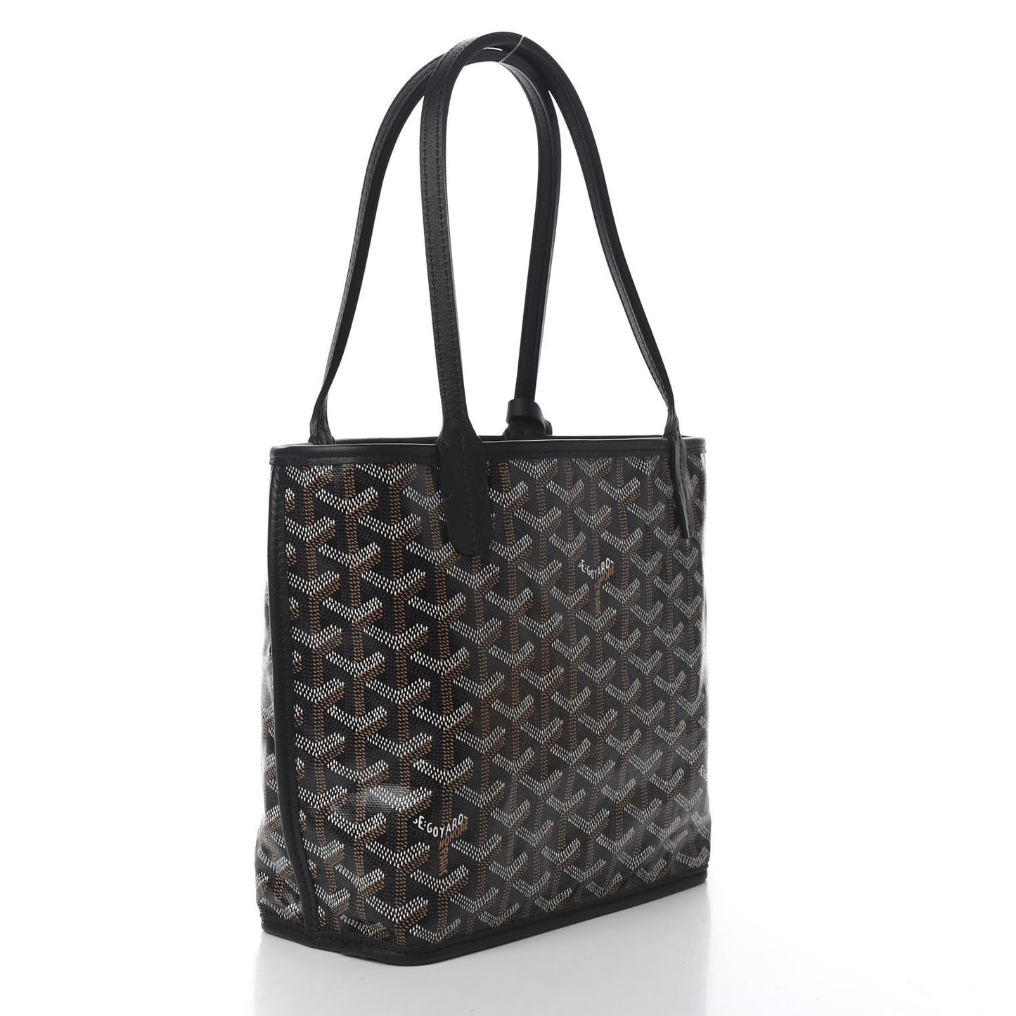 Goyardine Reversible Mini Anjou Black