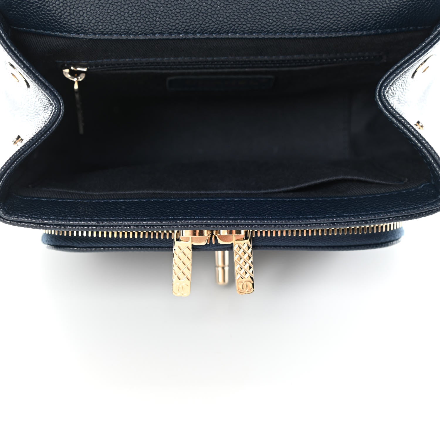 Chanel Caviar Quilted Small Business Affinity Flap Navy 4 of 4