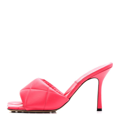 Bottega Veneta Nappa Quilted Rubber Lido Mule Sandals 41.5 Lollipop 1 of 8