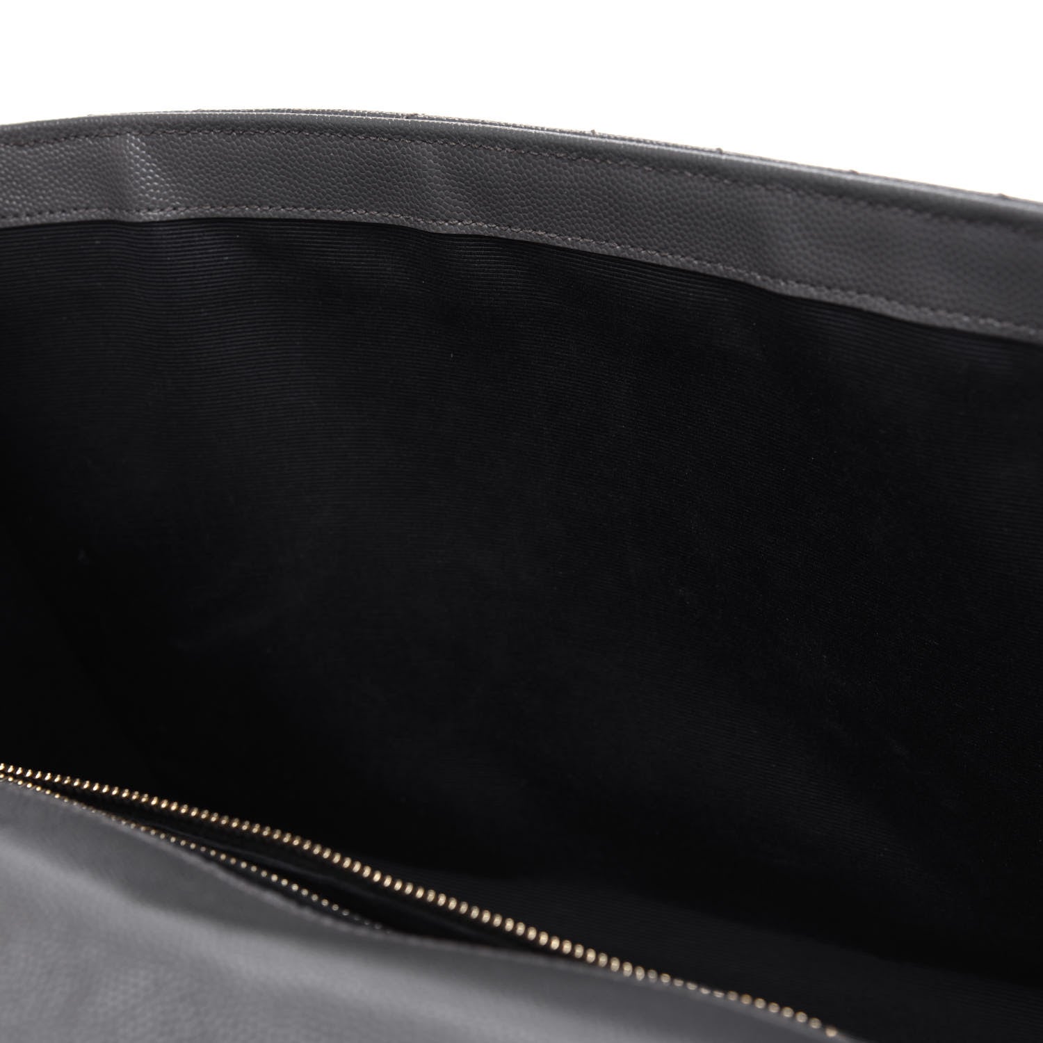 Saint Laurent Grain De Poudre Matelasse Chevron Large Monogram Satchel Earth 5 of 12
