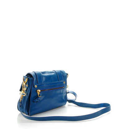 Proenza Schouler Lambskin PS1 Pouch Messenger Bag Peacock Blue 3 of 8