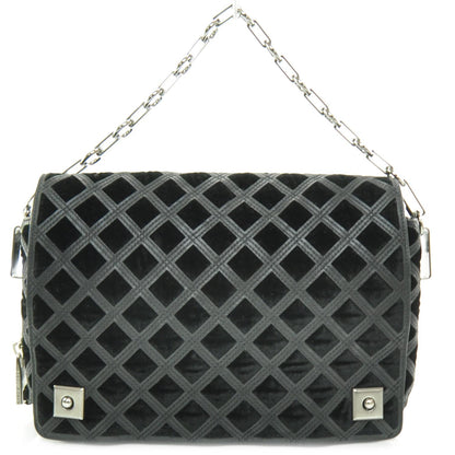 Marc Jacobs Pony Hair and Suede Lattice Flash Chain Bag Black 4 of 4