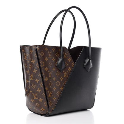 Louis Vuitton Calfskin Monogram Kimono Tote Black 3 of 7