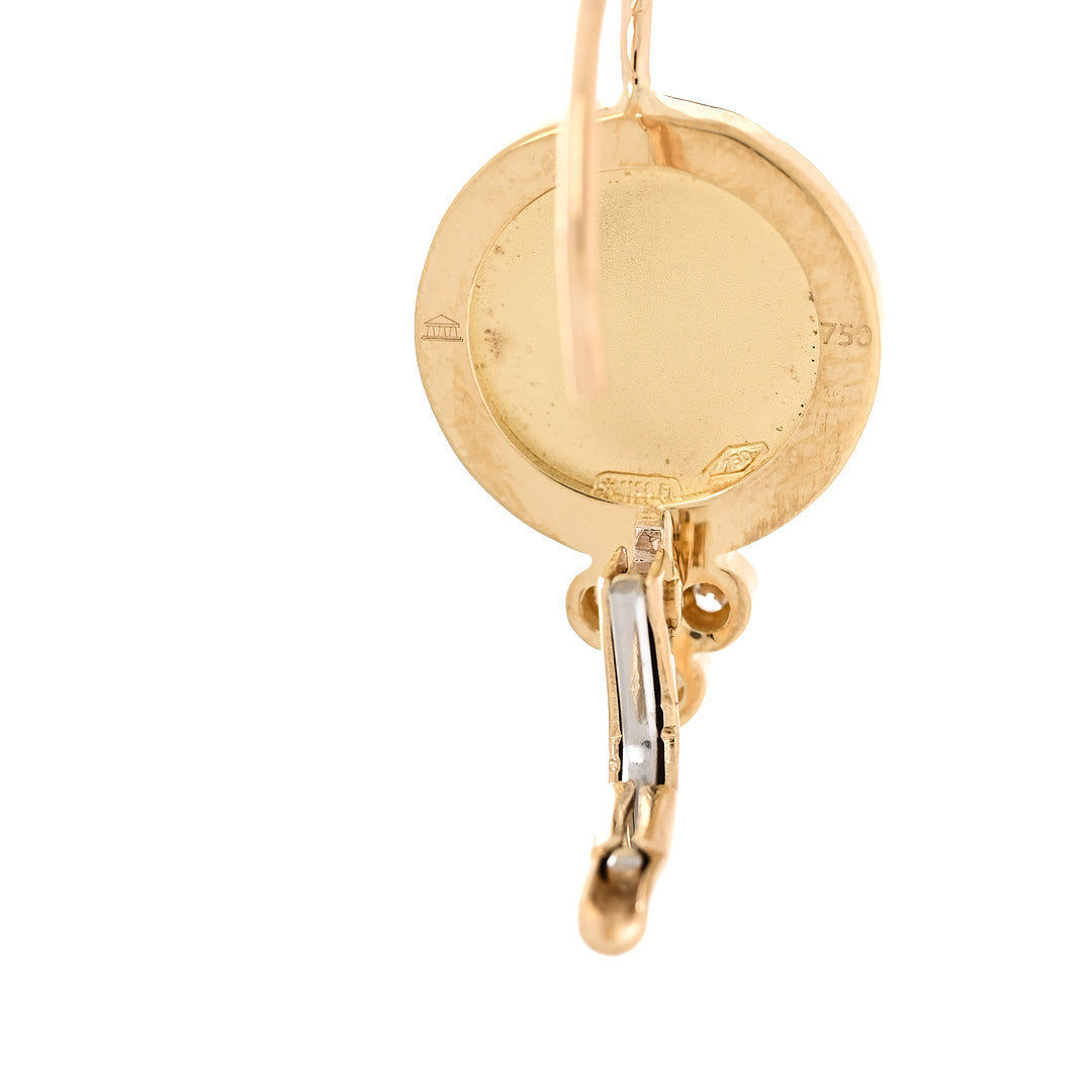 Temple St. Clair 18K Yellow Gold Diamond Angel Drop Earrings 4 of 4