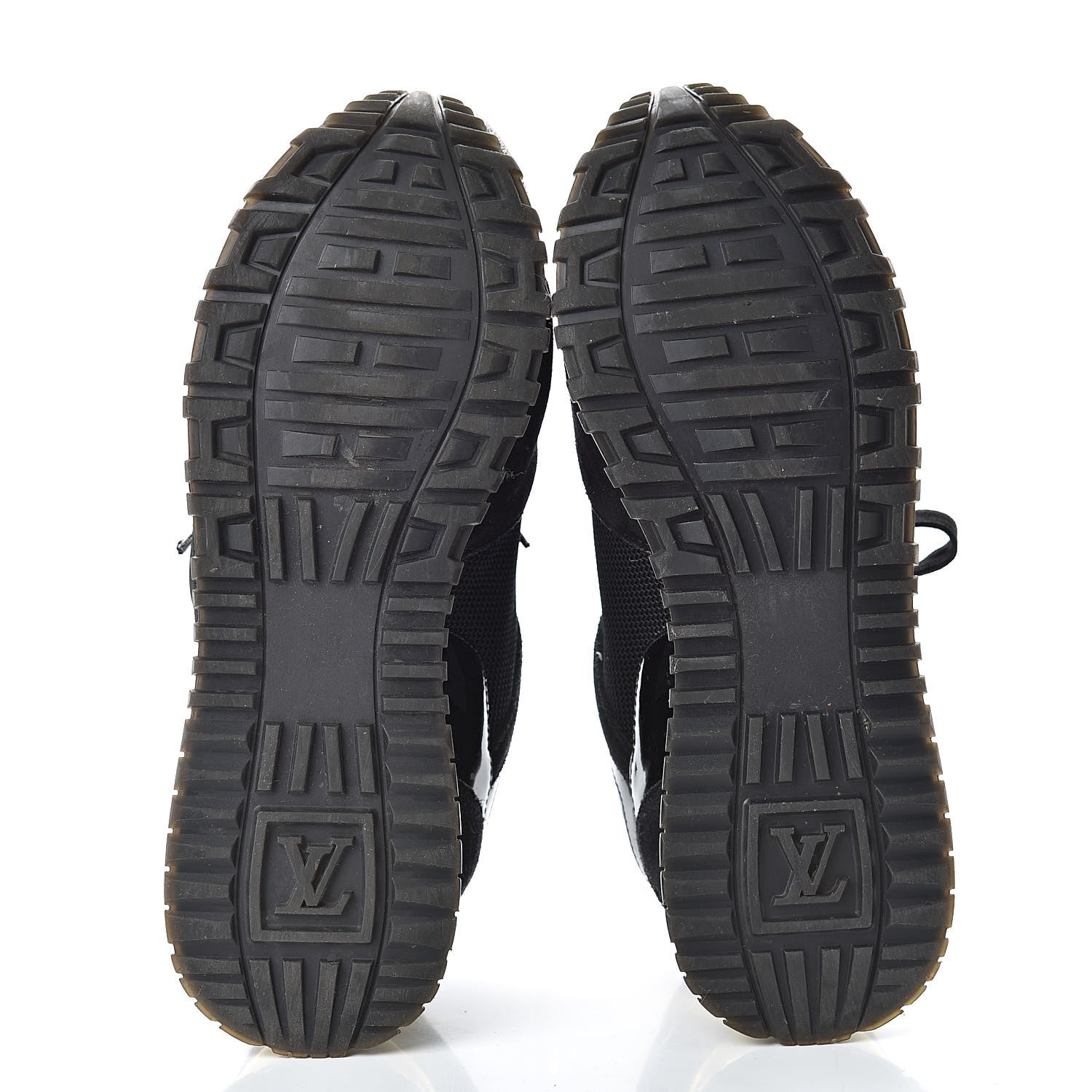 Louis Vuitton Suede Monogram Run Away Sneakers 36 Black 6 of 8