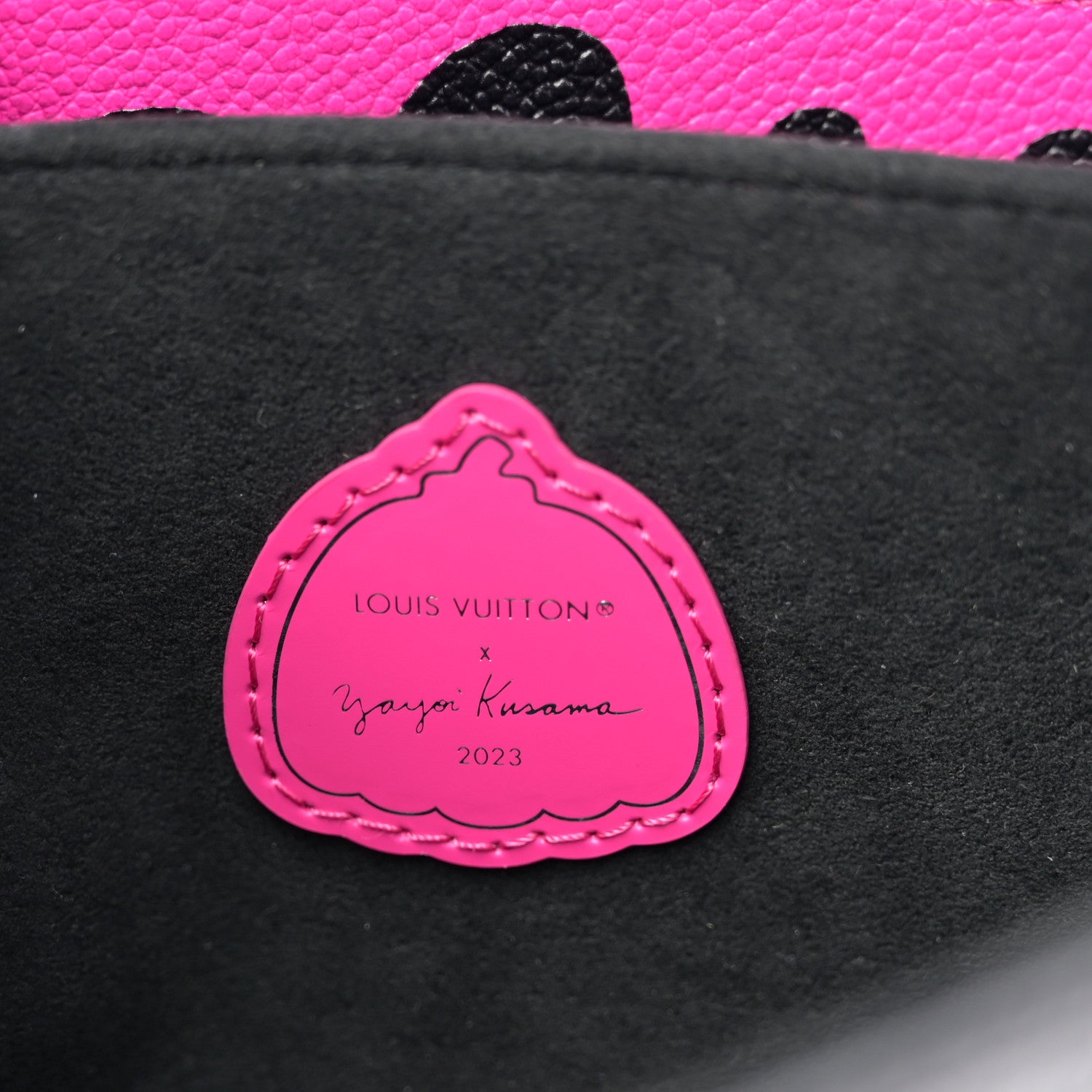 Louis Vuitton LV x YK Empreinte Monogram Giant Pochette Metis Black Fuchsia 6 of 11