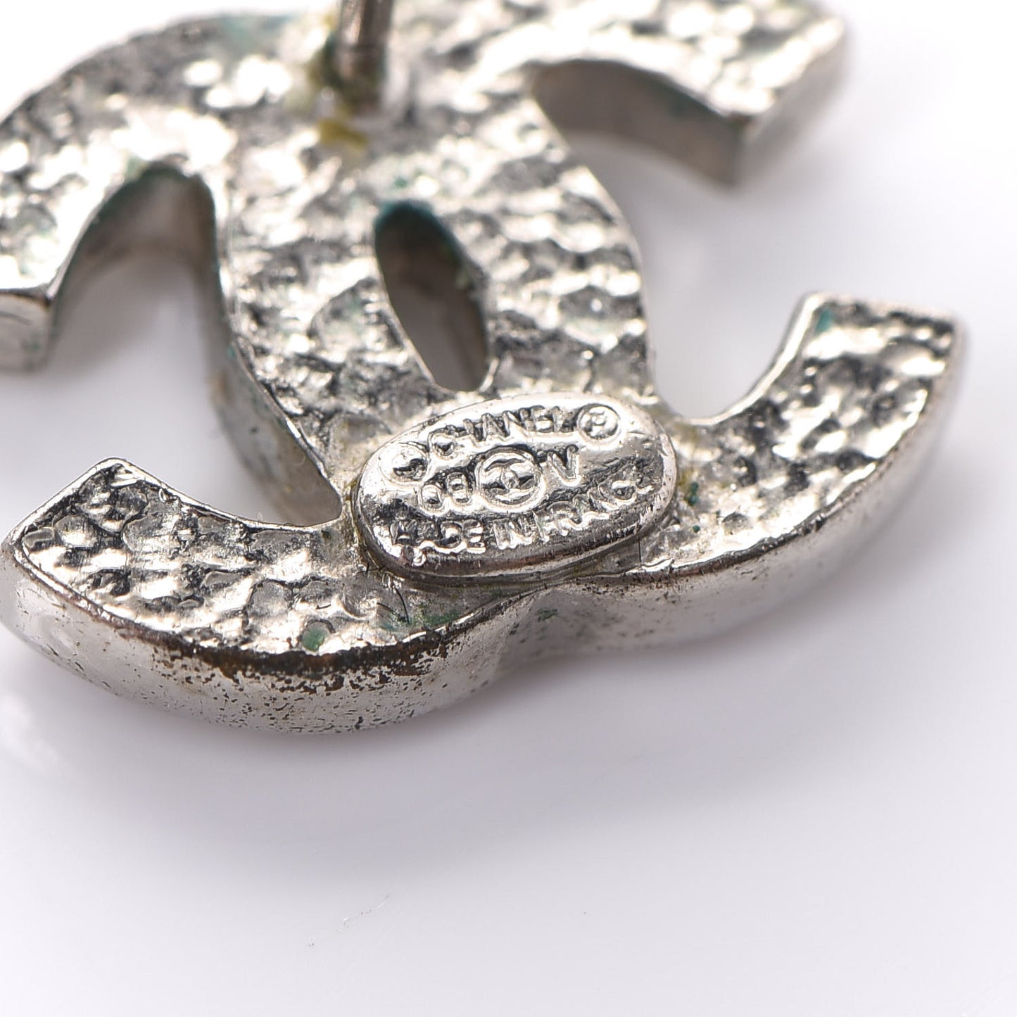 Crystal Mini Timeless CC Earrings Silver