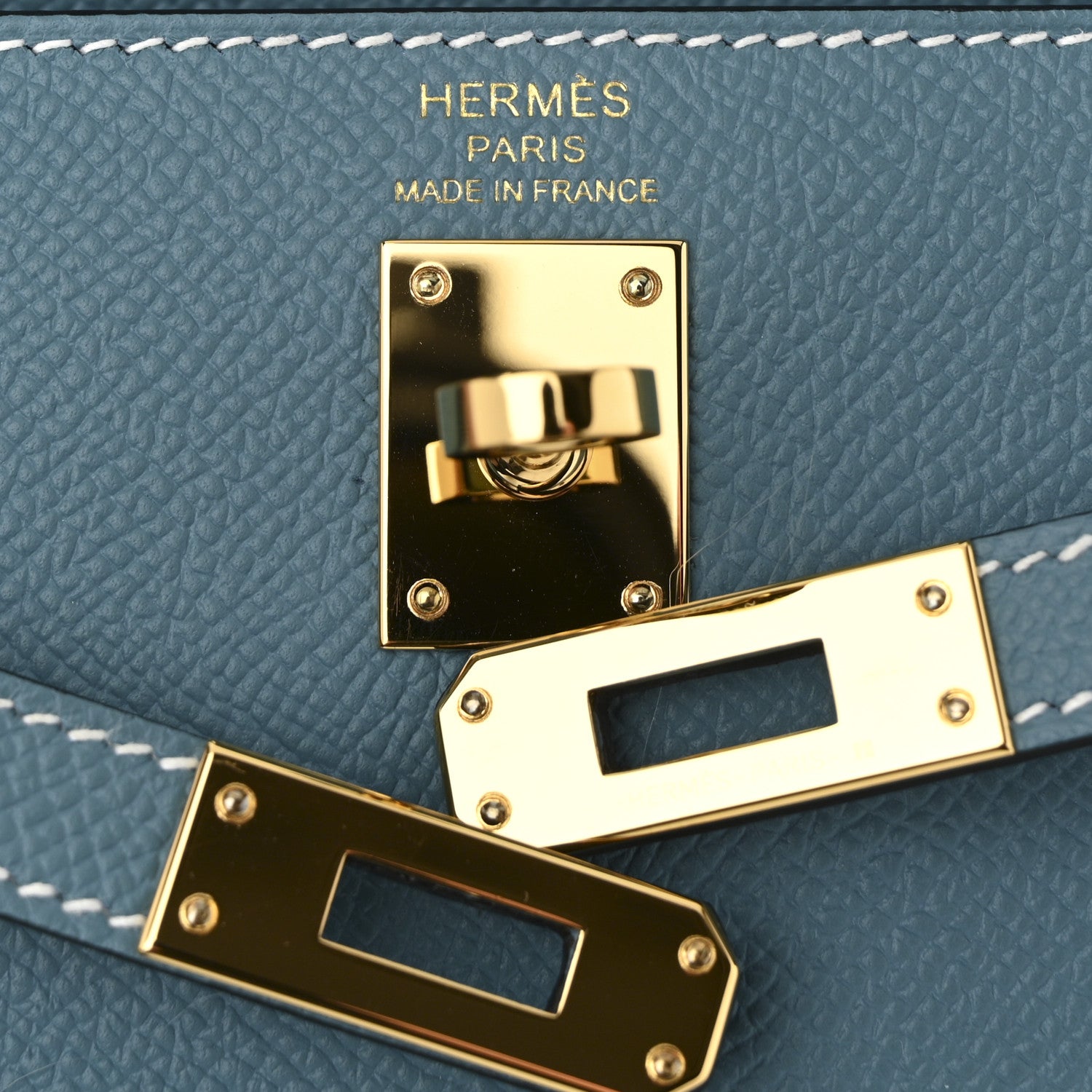 Hermes Epsom Kelly Sellier 25 New Blue Jean 6 of 11