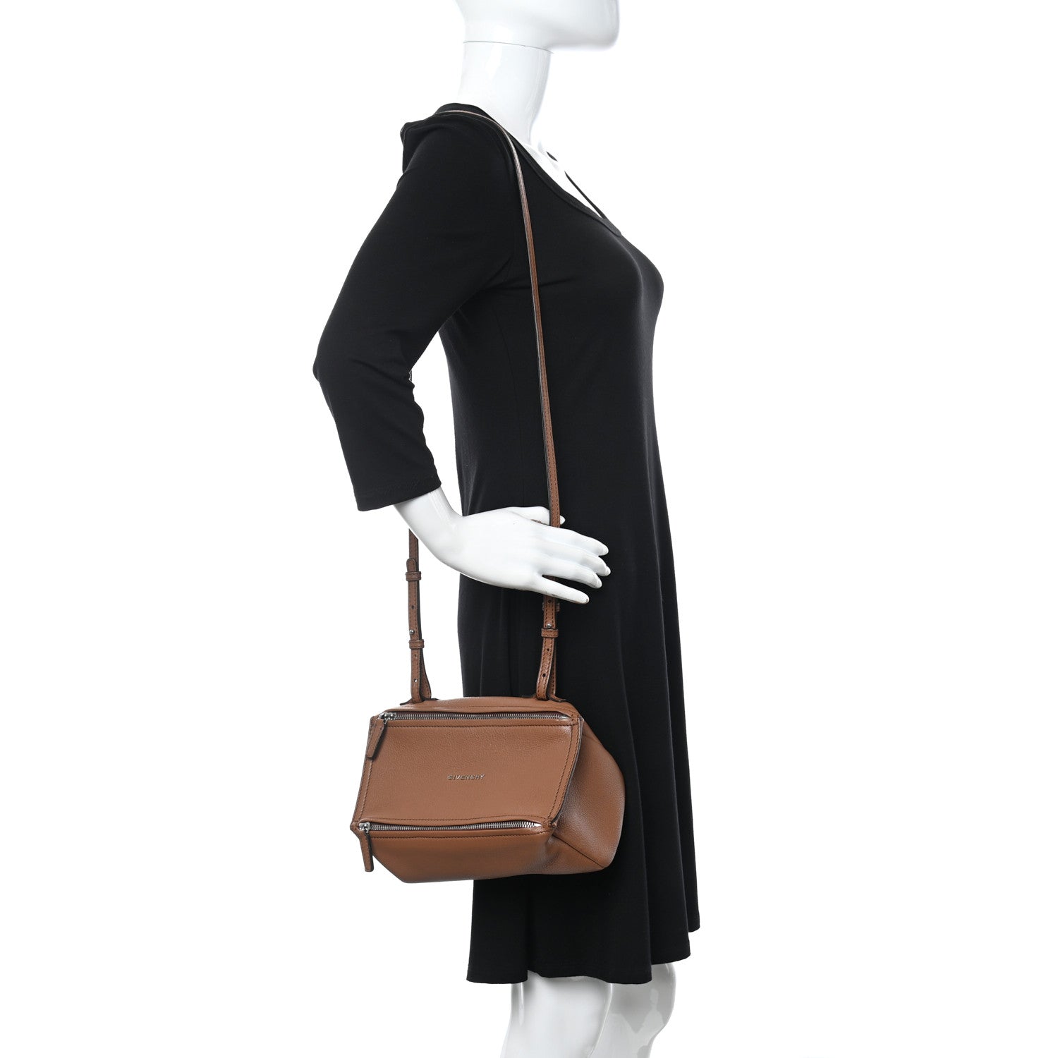 Givenchy Sugar Goatskin Mini Pandora Pony Brown 2 of 11