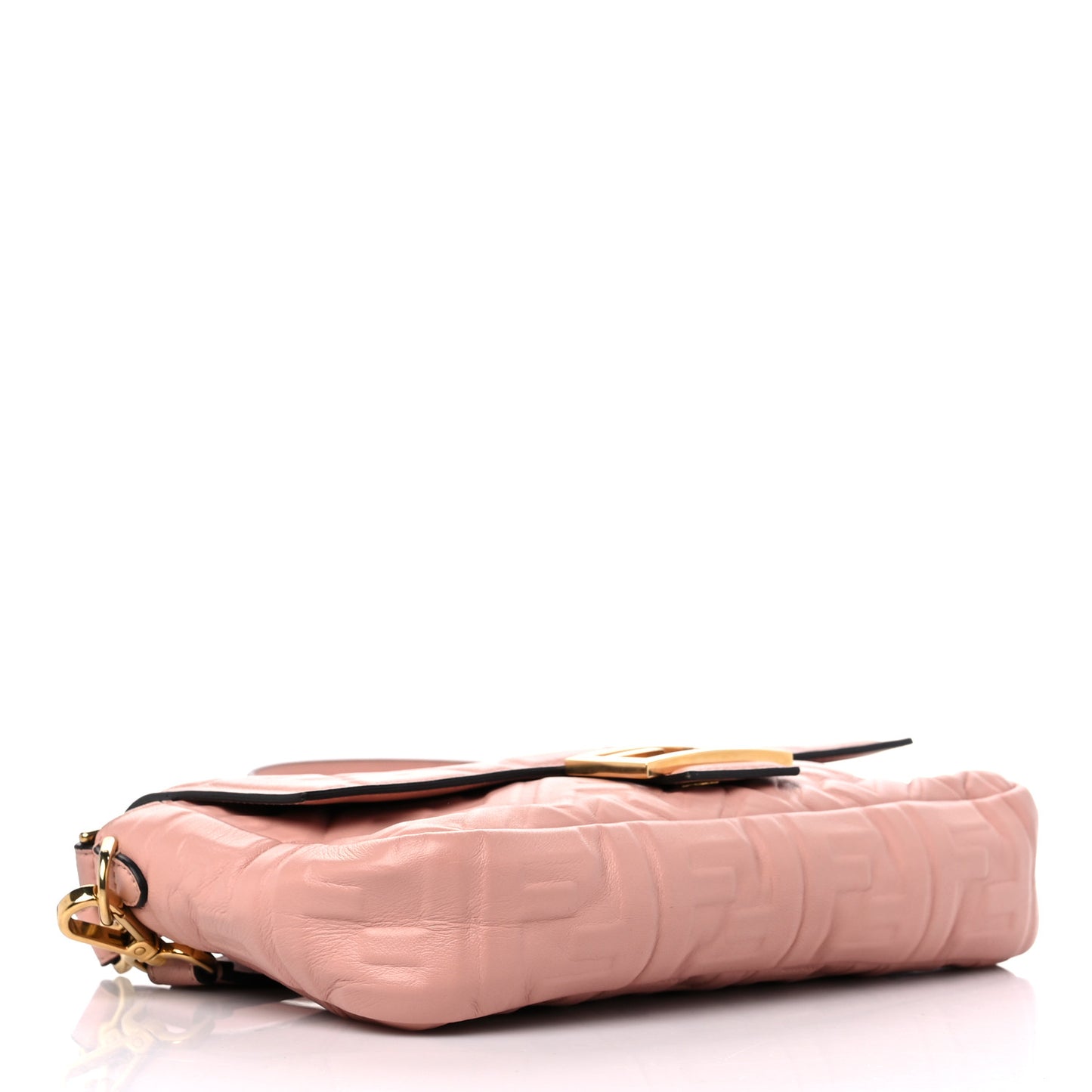Nappa FF 1974 Embossed Baguette Rosa Bourbon