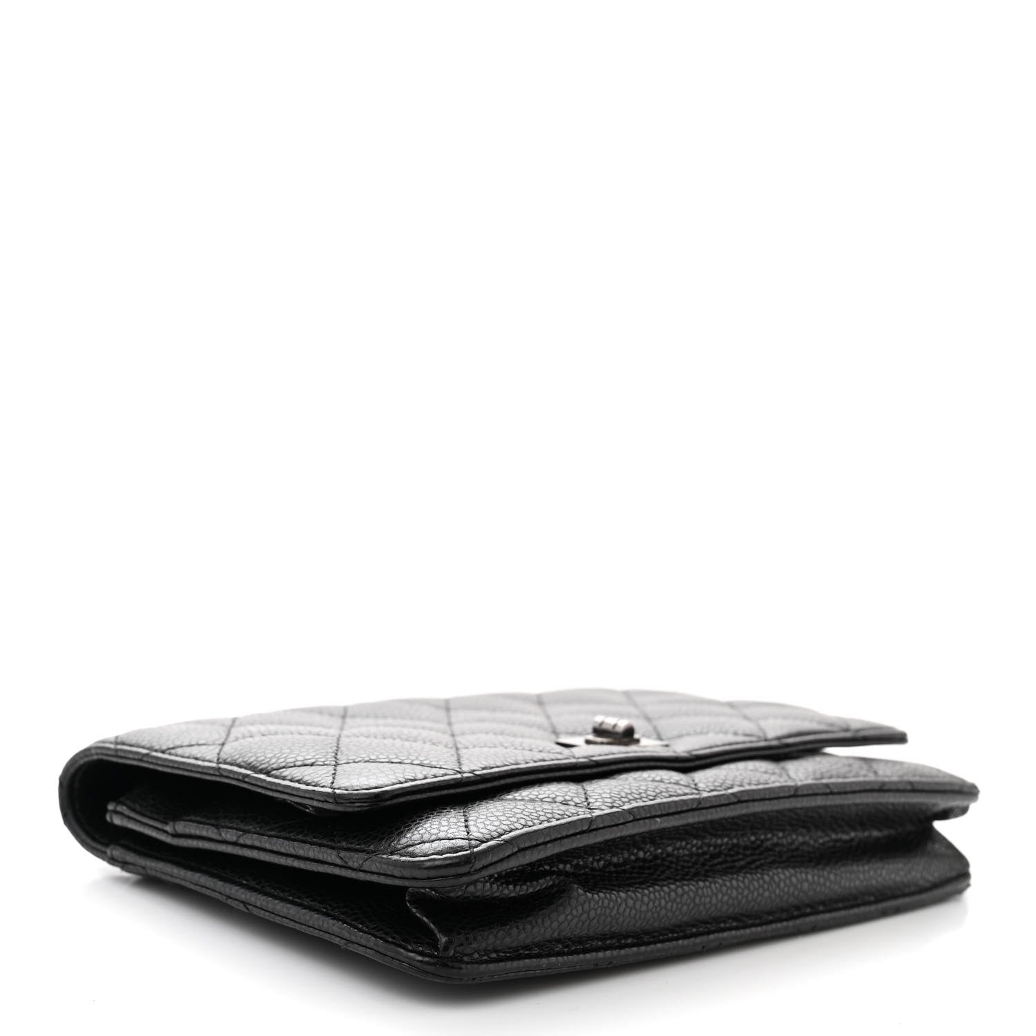 Chanel Caviar Quilted Reissue Wallet On Chain WOC Black 4 of 12