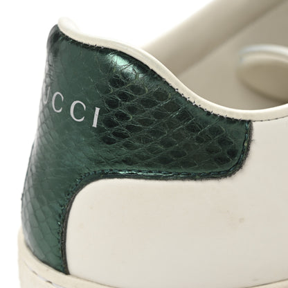 Gucci Calfskin Ayers Bee Embroidered Womens Ace Sneakers 36.5 White Green 11 of 11