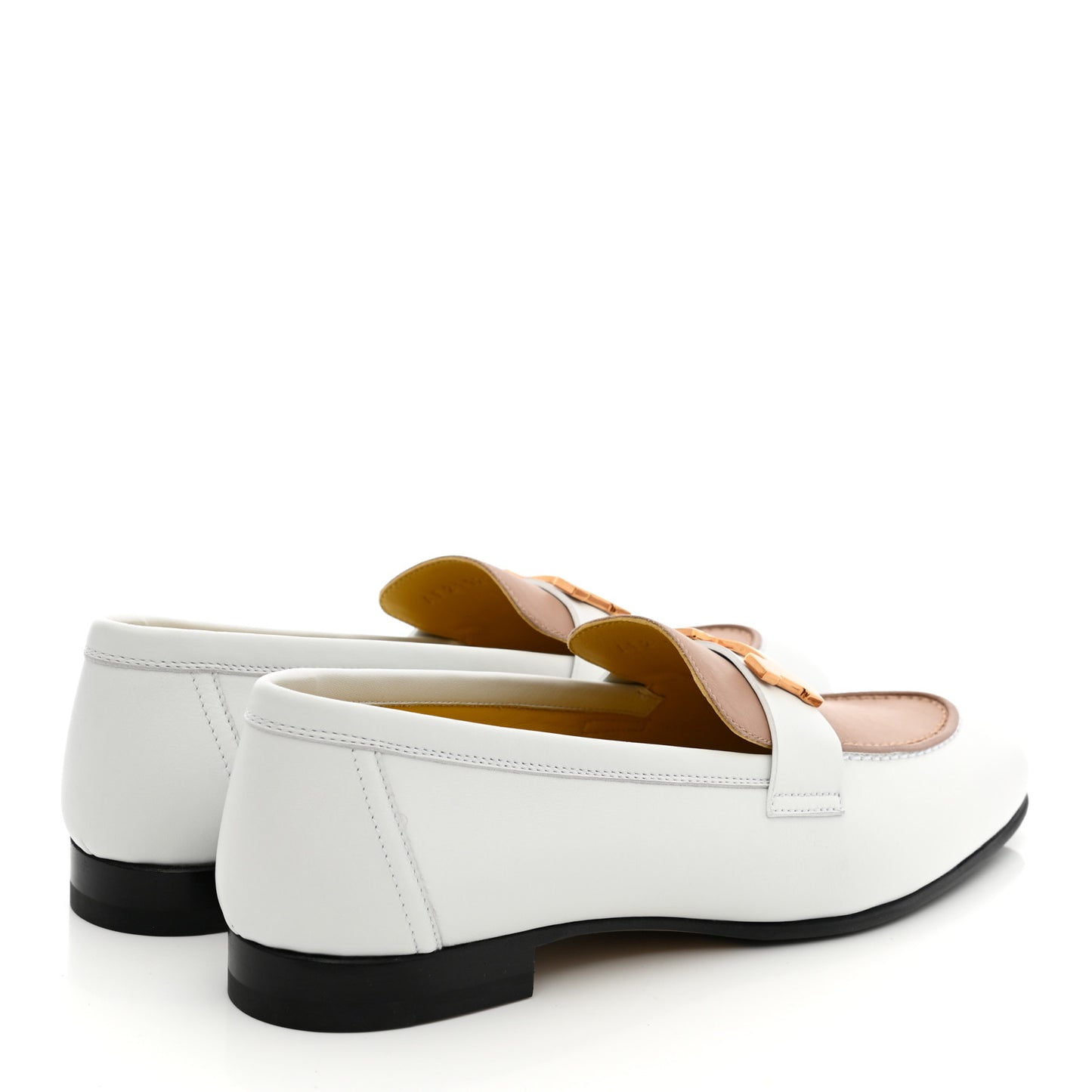 Calfskin Womens Paris Loafers 38.5 White Bois De Santal