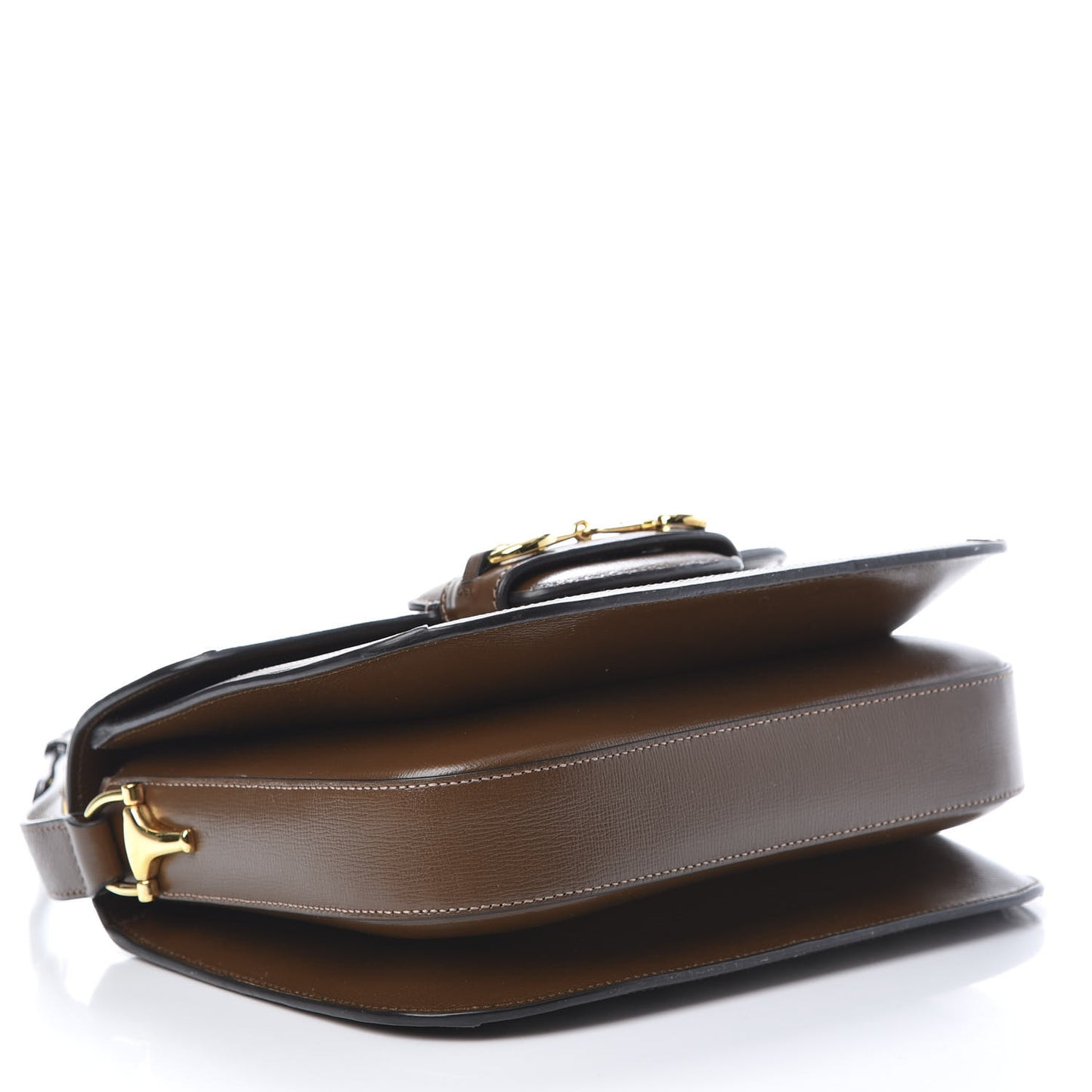 GG Supreme Monogram Horsebit 1955 Shoulder Bag Beige Brown Sugar