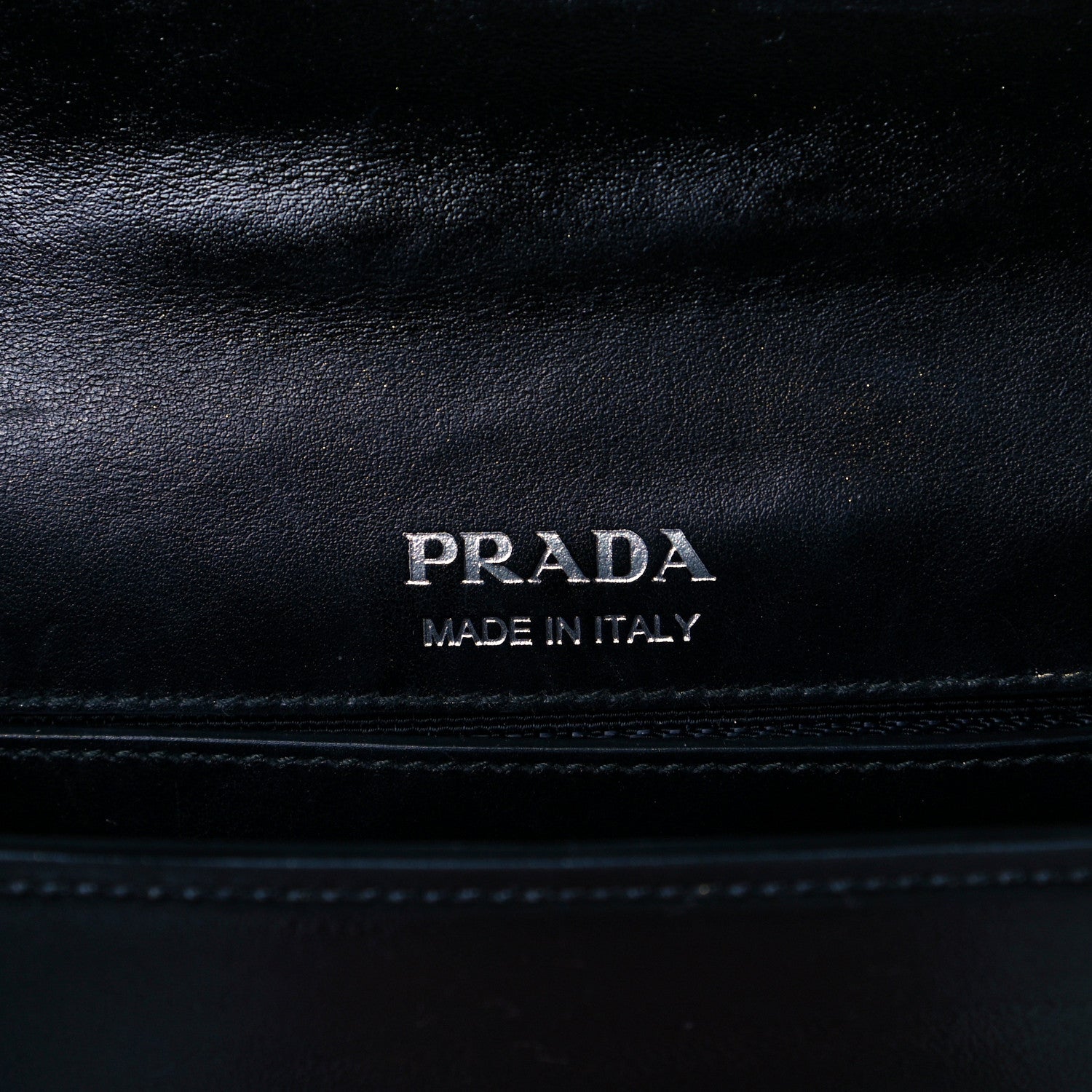 Prada City Calf Plex Ribbon Bag Black Rosa 7 of 9