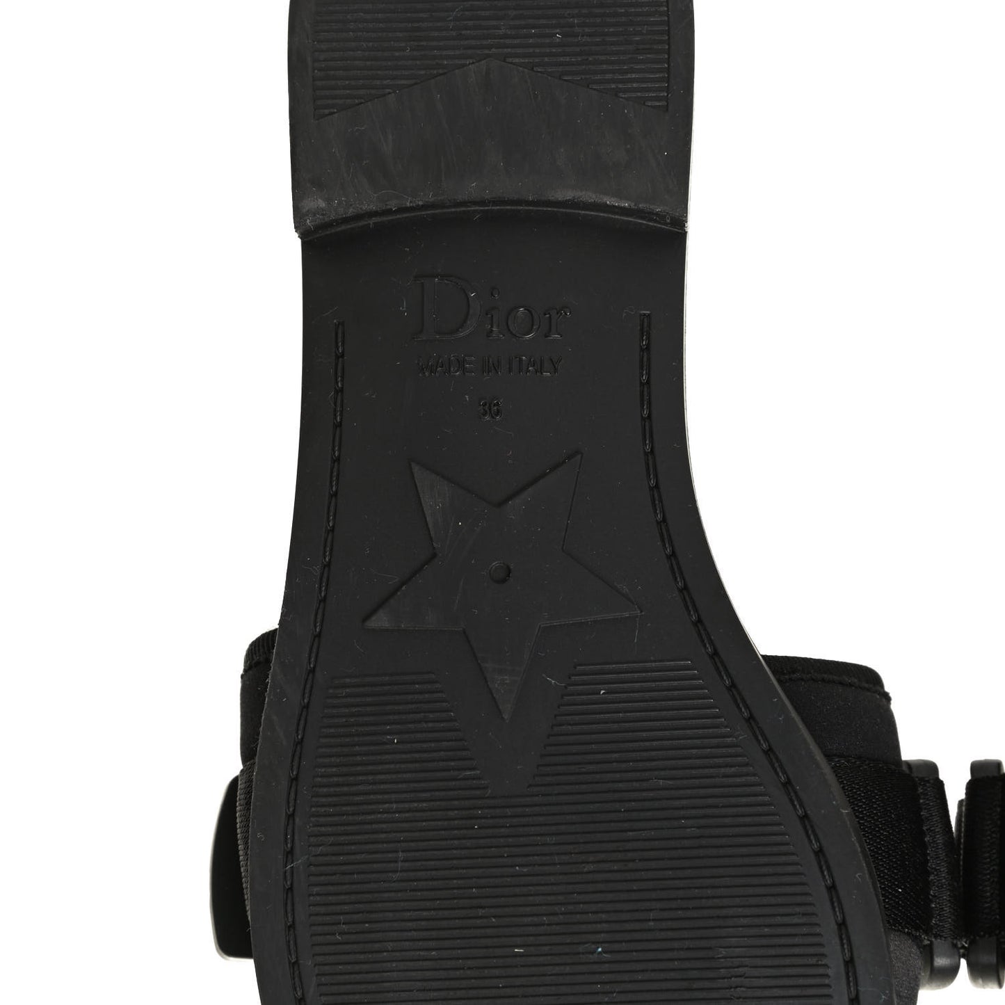 Technical Stretch Fabric Camouflage Dio(r)evolution Slide Sandals 36 Black Military