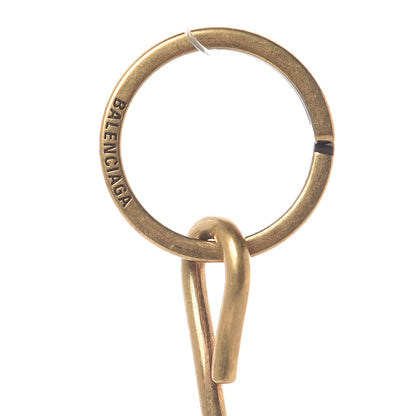 Balenciaga Calfskin Hotel Diamond Key Ring Bleu 3 of 3