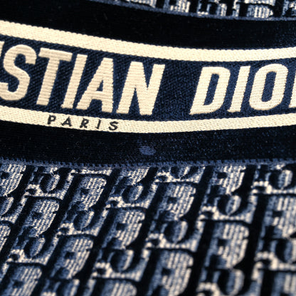 Christian Dior Oblique Velvet Medium Book Tote Blue Multicolor 11 of 11
