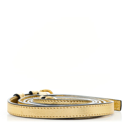 Loewe Metallic Calfskin Bunny Shoulder Bag Strap Gold 2 of 3