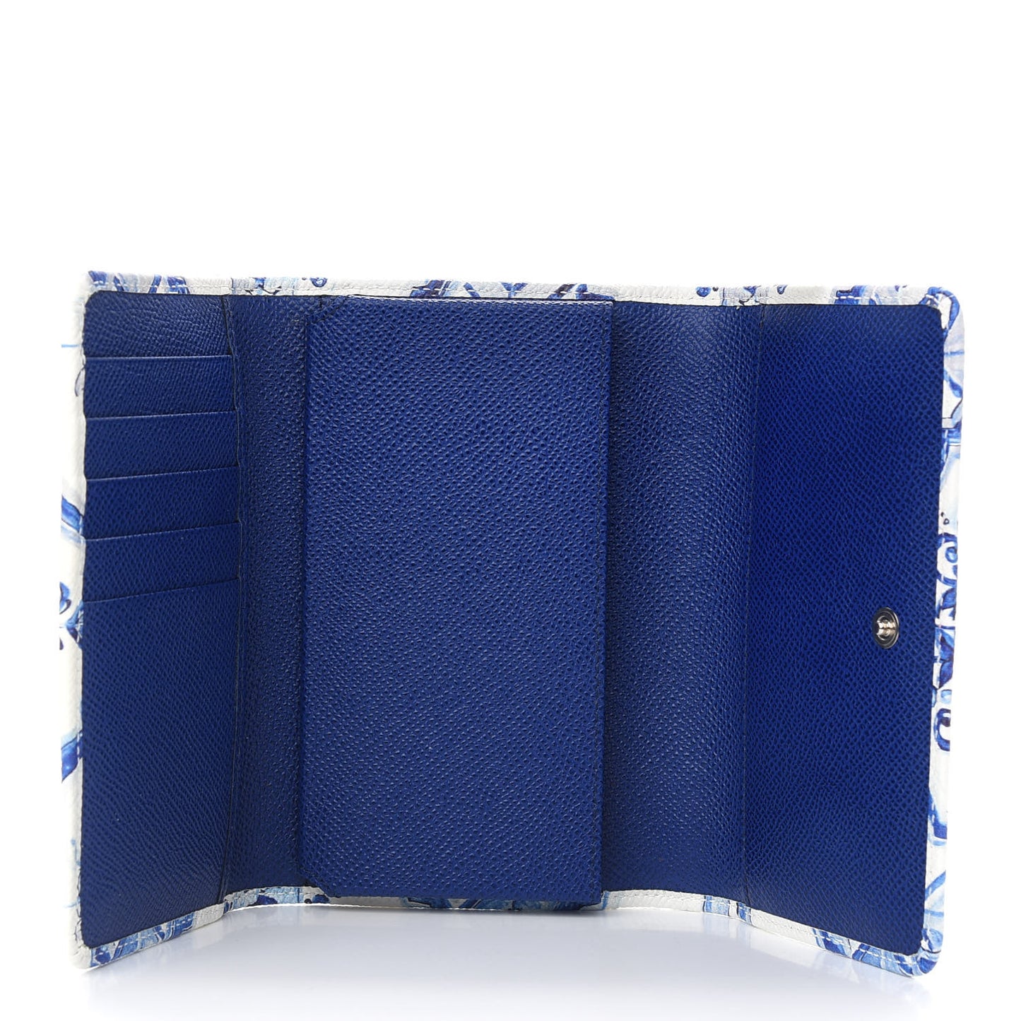 Dauphine Majolica Printed Mini Sicily Von Bag White Blue
