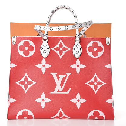 Louis Vuitton Monogram Giant Onthego GM Rouge Rose 10 of 10