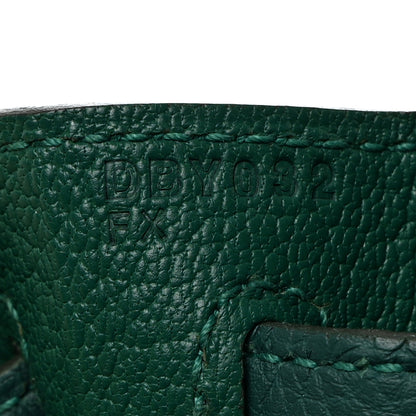 Hermes Togo Kelly Retourne 28 Malachite 7 of 11