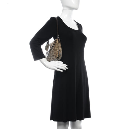 Fendi Zucchino Baguette Dark Brown 2 of 9