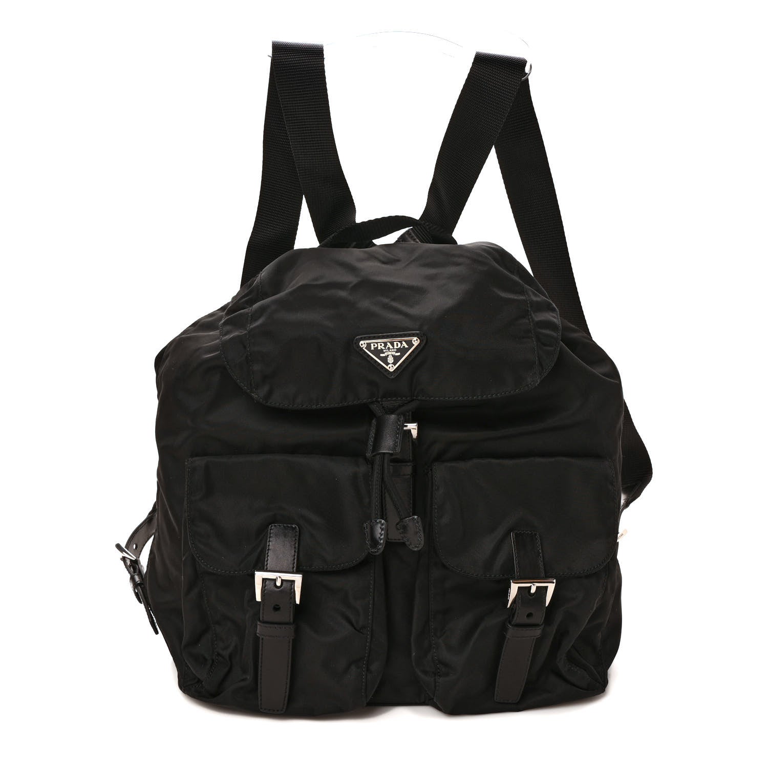 Prada Nylon Vela Large Backpack Black 1 of 9