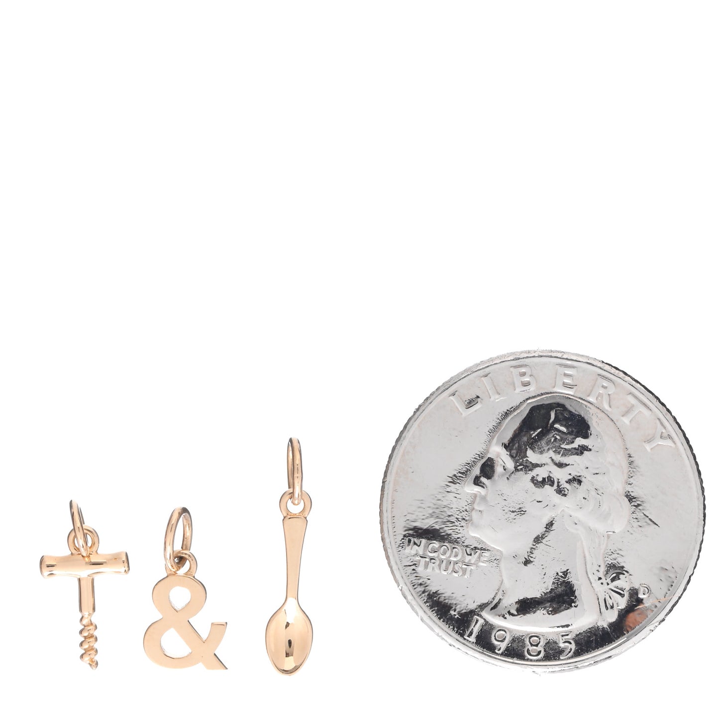 18K Yellow Gold Wine and Dine Charm Set of 3