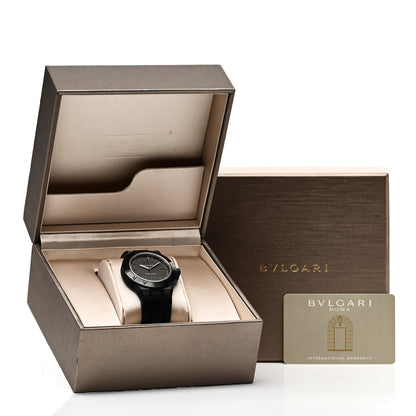 Bulgari Ceramic Rubber 41mm Diagono Magnesium Automatic Watch Grey 5 of 5