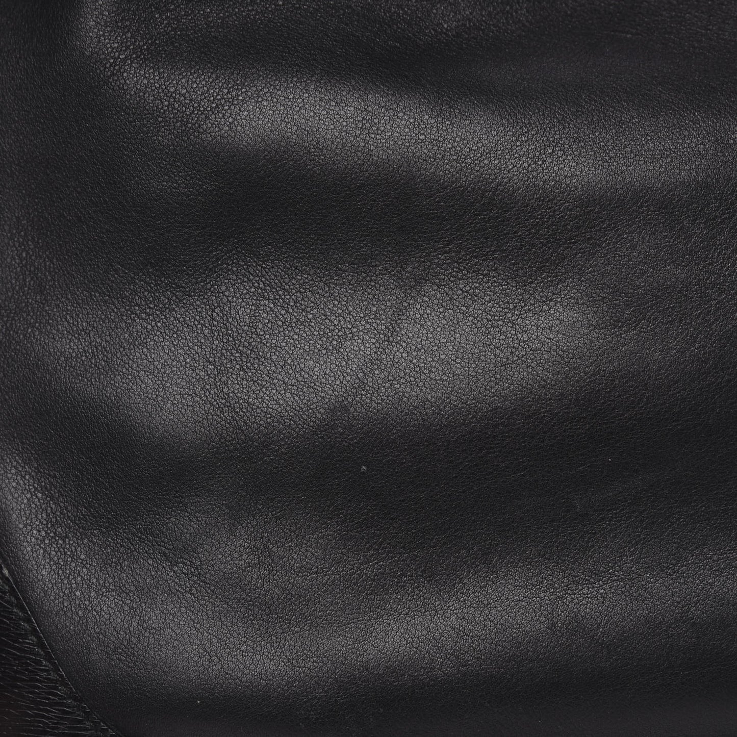 Calfskin Bamboo Top Handle Bag Black