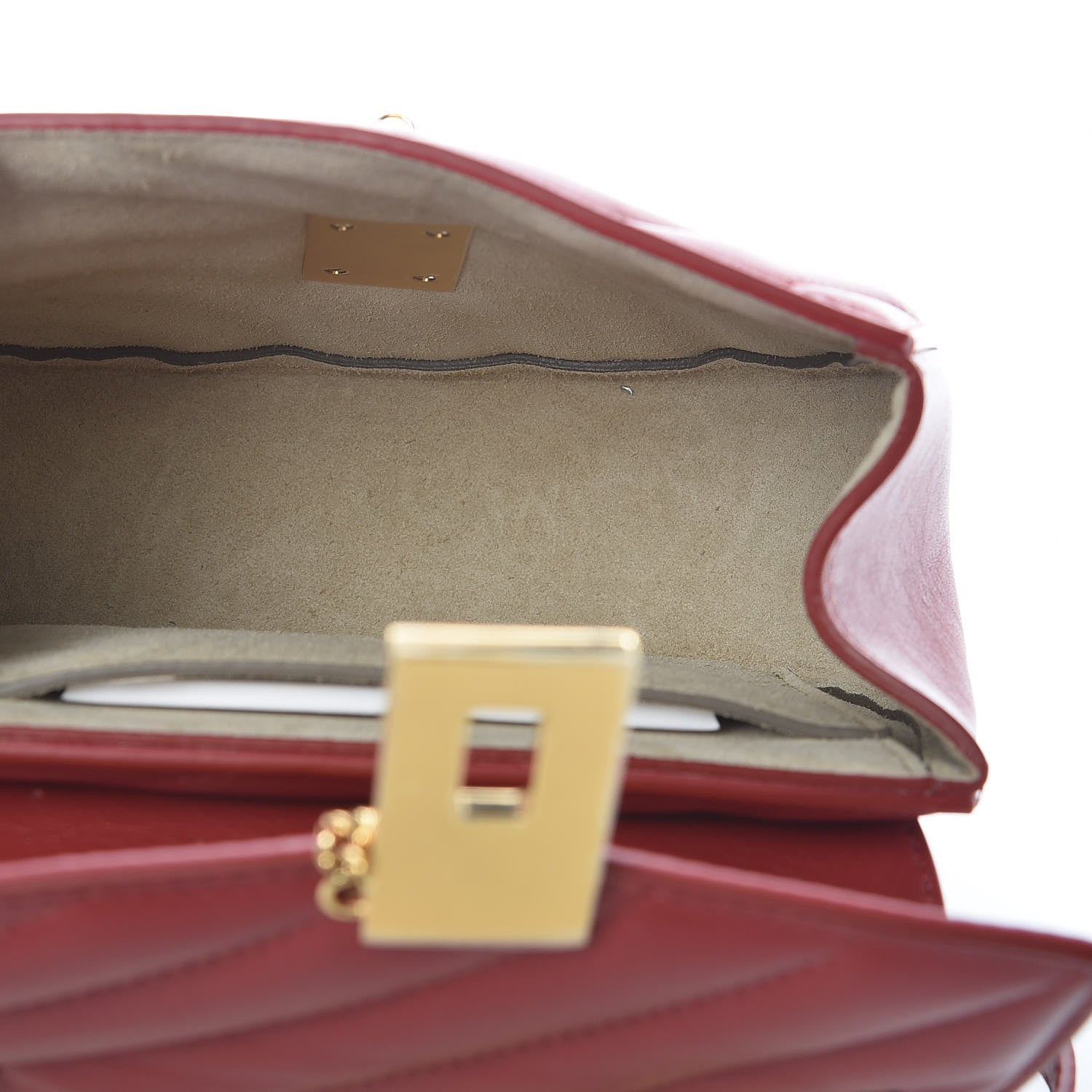 Chloe Calfskin Quilted Mini Drew Bijou Shoulder Bag Dahlia Red 5 of 8