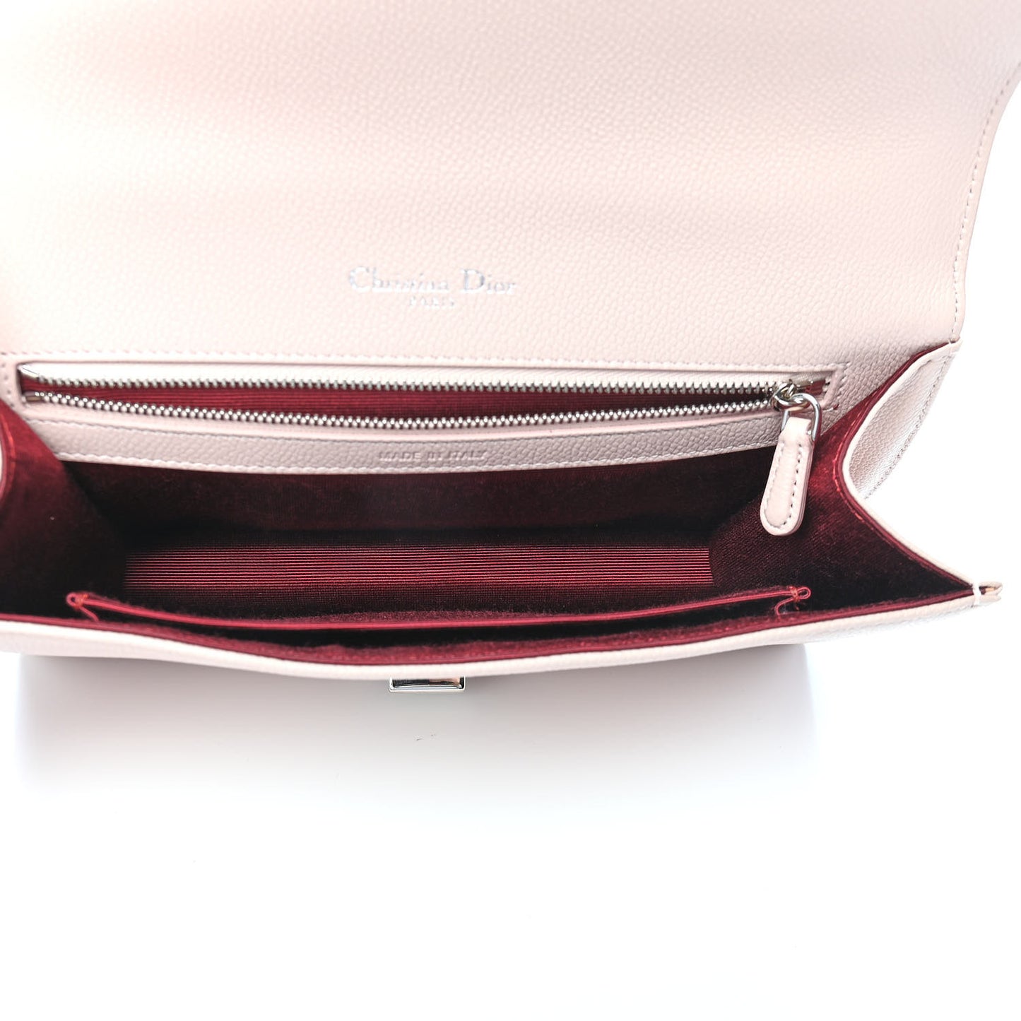 Grained Calfskin Cannage Medium Diorama Flap Bag Rose Poudre