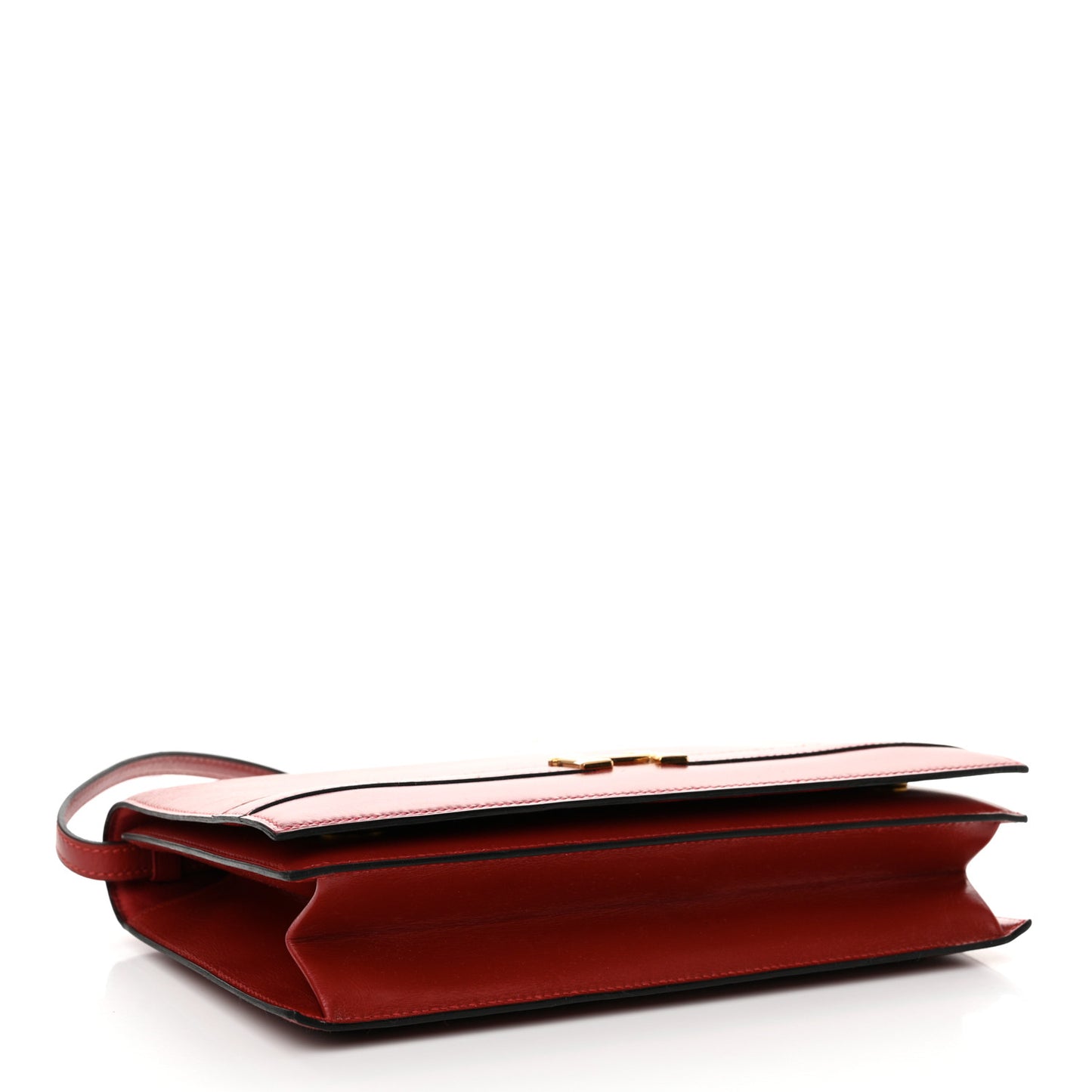 Box Annie Clutch Shoulder Bag Rouge Vif