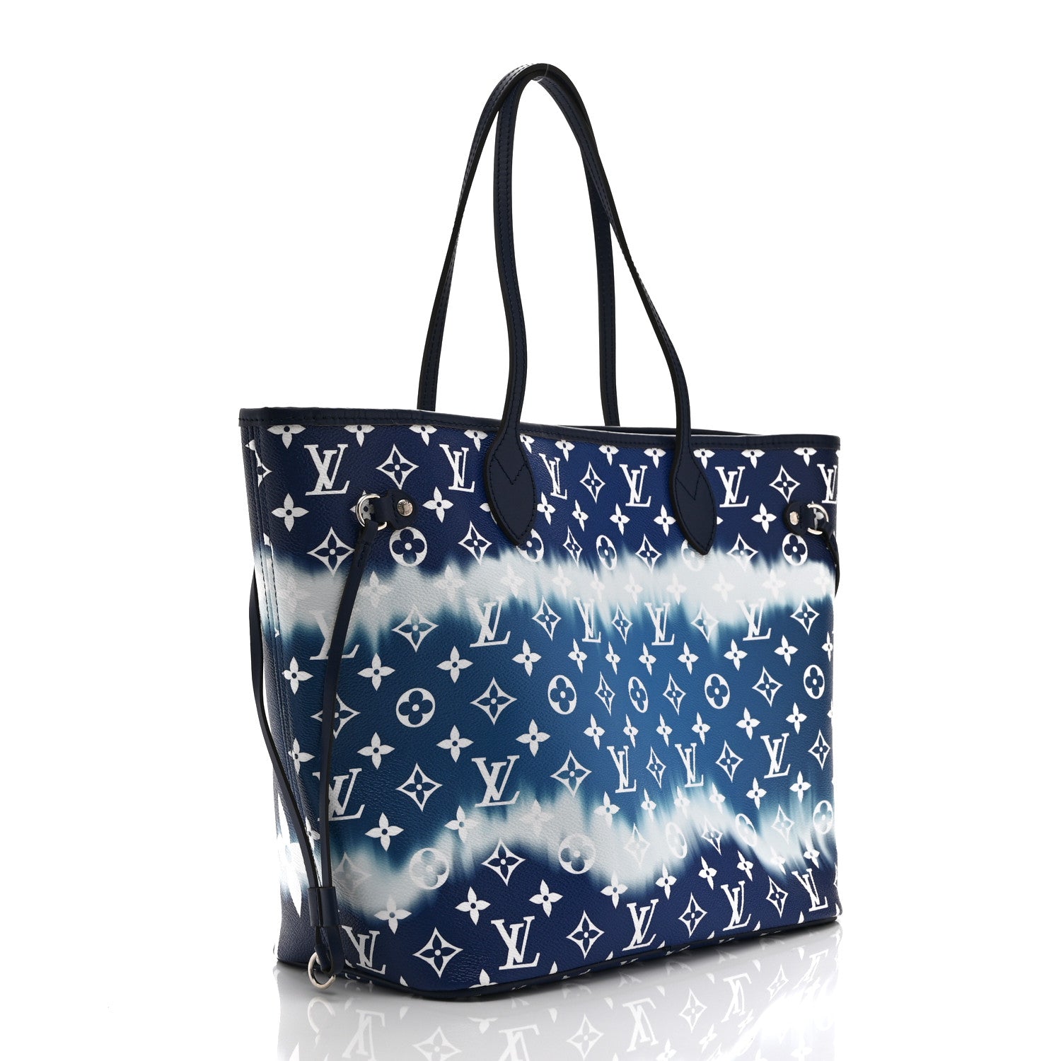 Louis Vuitton Monogram Escale Neverfull MM Blue 3 of 10