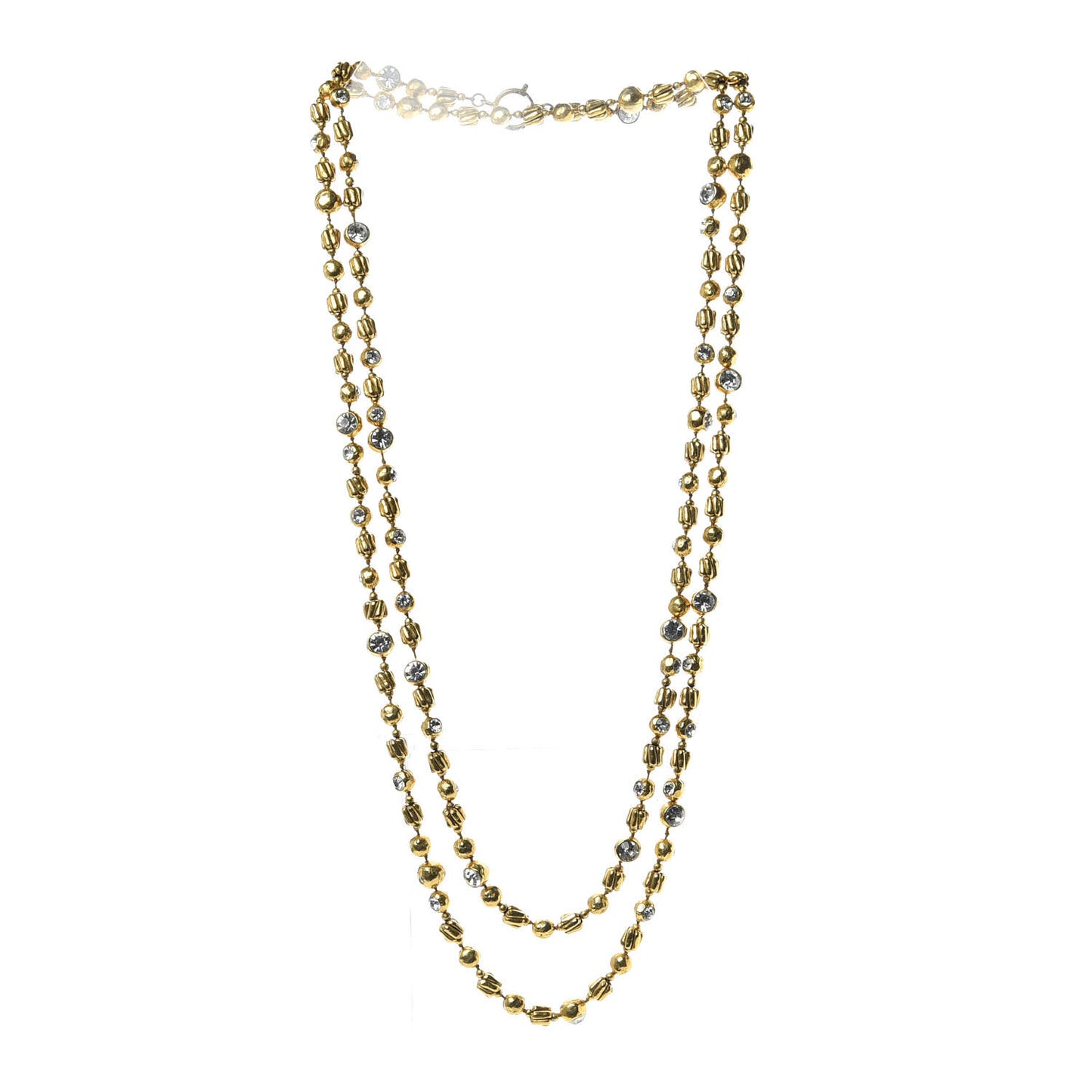 Crystal Necklace Gold