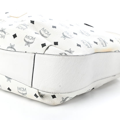 MCM Visetos Drawstring Bag White 9 of 10