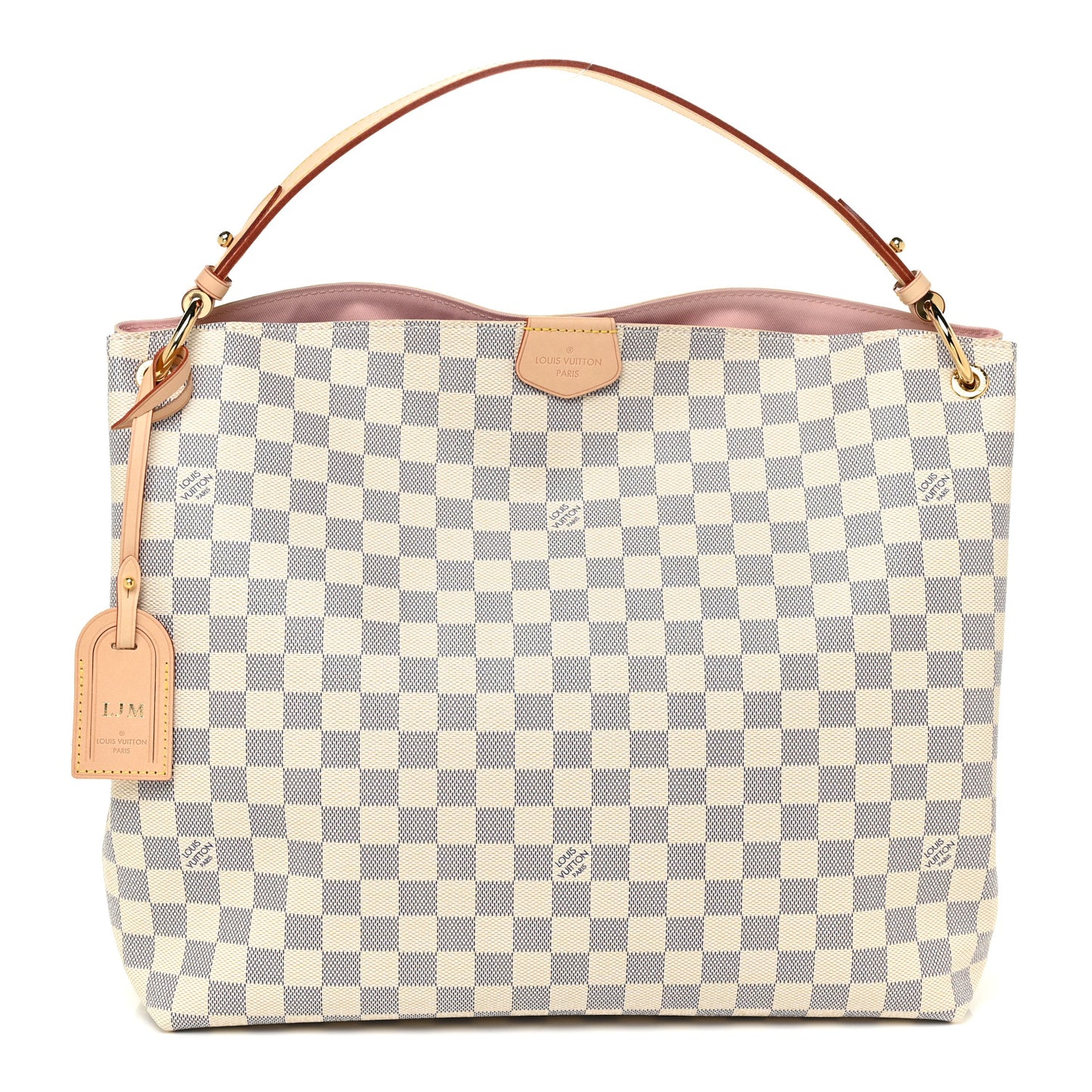 Damier Azur Graceful MM Rose Ballerine