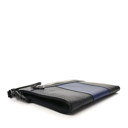 Bottega Veneta Nappa Intrecciato Portfolio Pouch Black Blue 4 of 6
