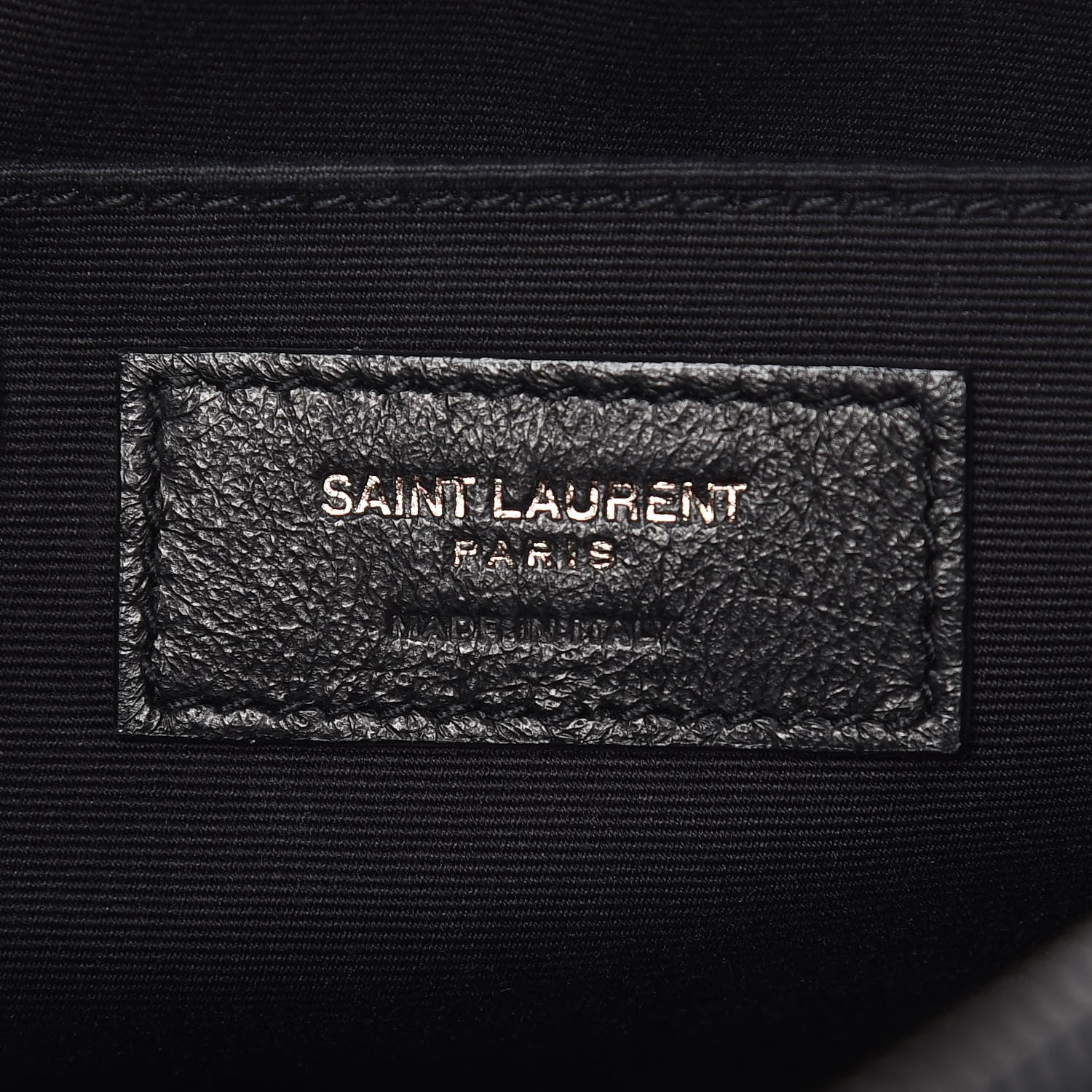 Saint Laurent Calfskin Matelasse Monogram Lou Camera Bag Black 8 of 12