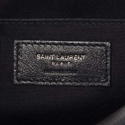Saint Laurent Calfskin Matelasse Monogram Lou Camera Bag Black 8 of 12
