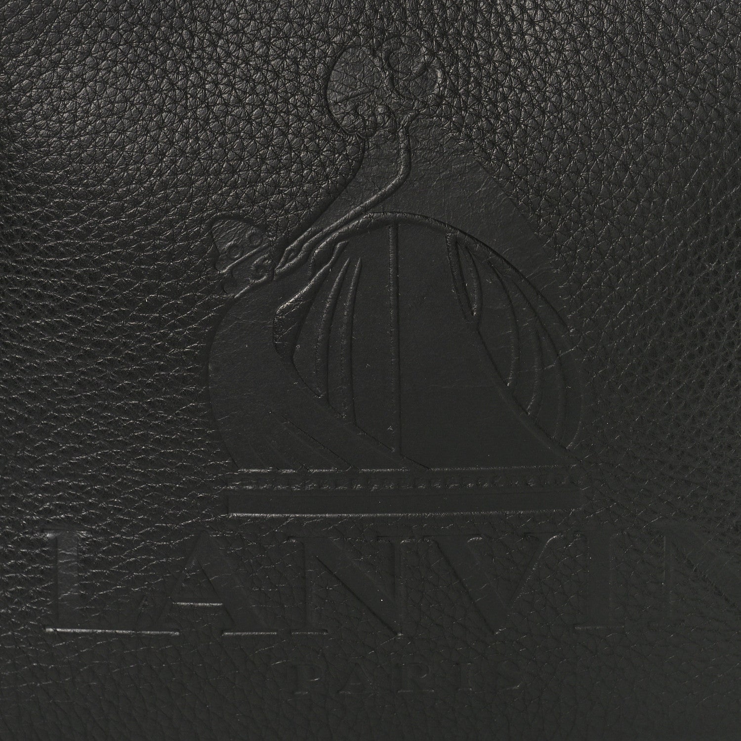 Lanvin Calfskin Logo Embossed Camera Bag Black 7 of 8