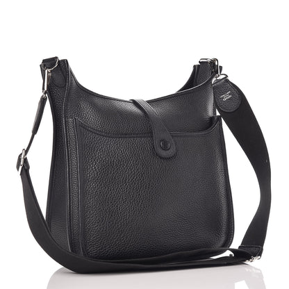 Hermes Taurillon Clemence Evelyne III PM Black 4 of 14